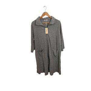 Cozy Gray Women's Zipper Robe